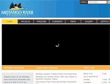 Tablet Screenshot of mistangoriverresources.ca